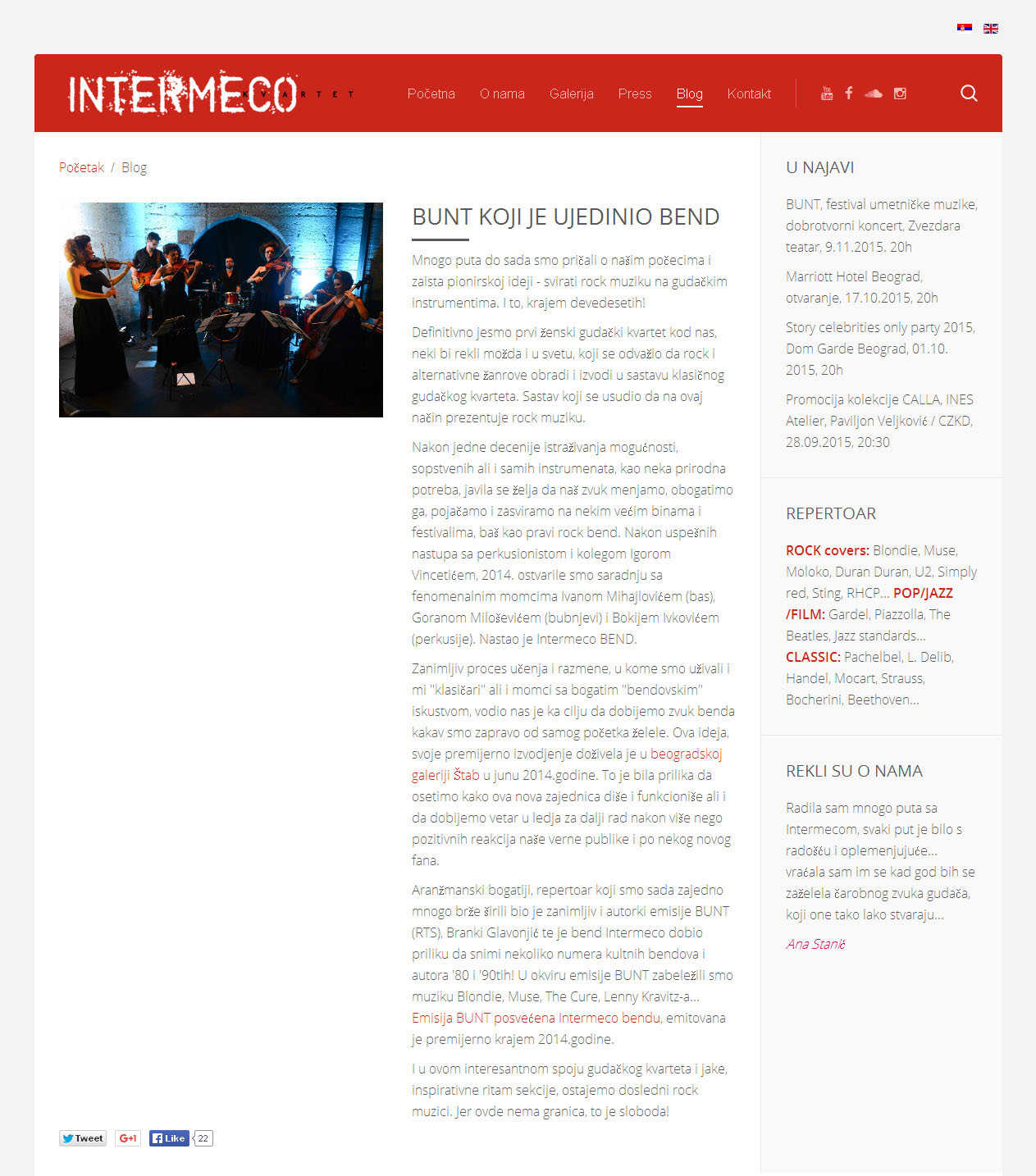 1010 - intermecokvartet.com - BUNT koji je ujedinio bend